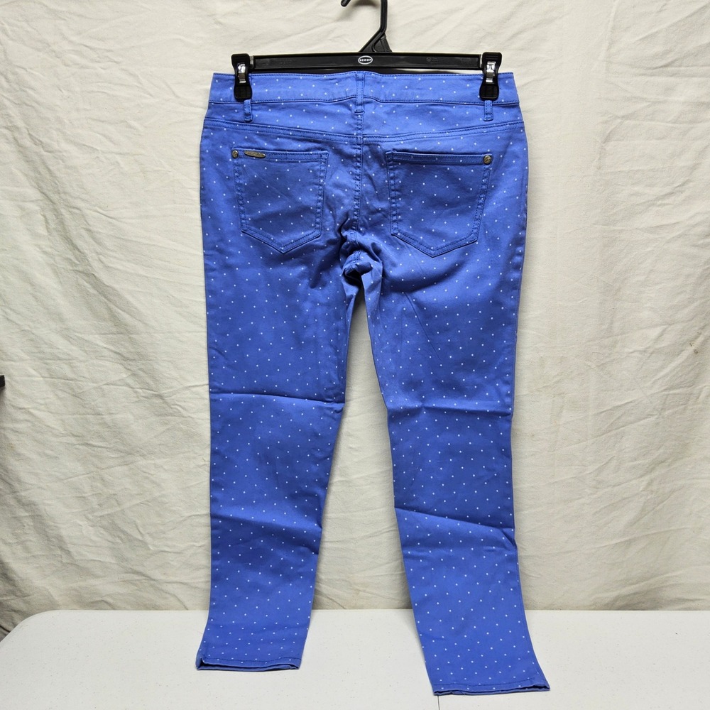 Celebrity Pink Skinny Jeans Womens 9 Periwinkle Polka Dot Stretch CJ2718P594 - Picture 3 of 9